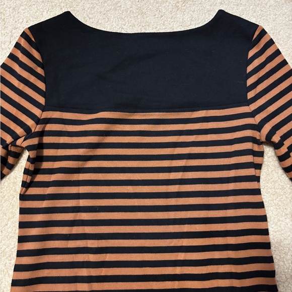 Forever 21 Black and Brown Striped Long Sleeve Dress - Picture 9 of 9